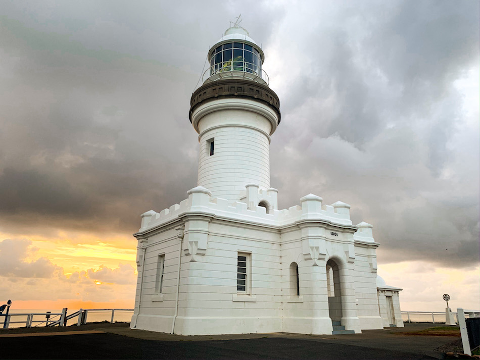 Cape Bryon lighthouse on the Cape Byron Walking Track.