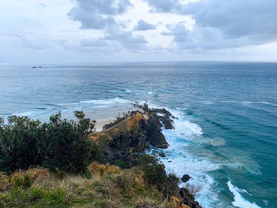 The most eastern point of Australia mainland that can be seen from the Cape Byron Walking Track.