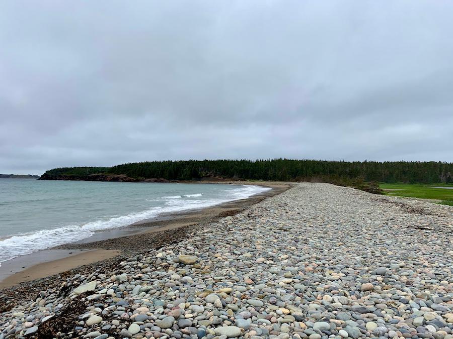 Rocky Hirtle's Beach, the beginning of Gaff Point trail. 