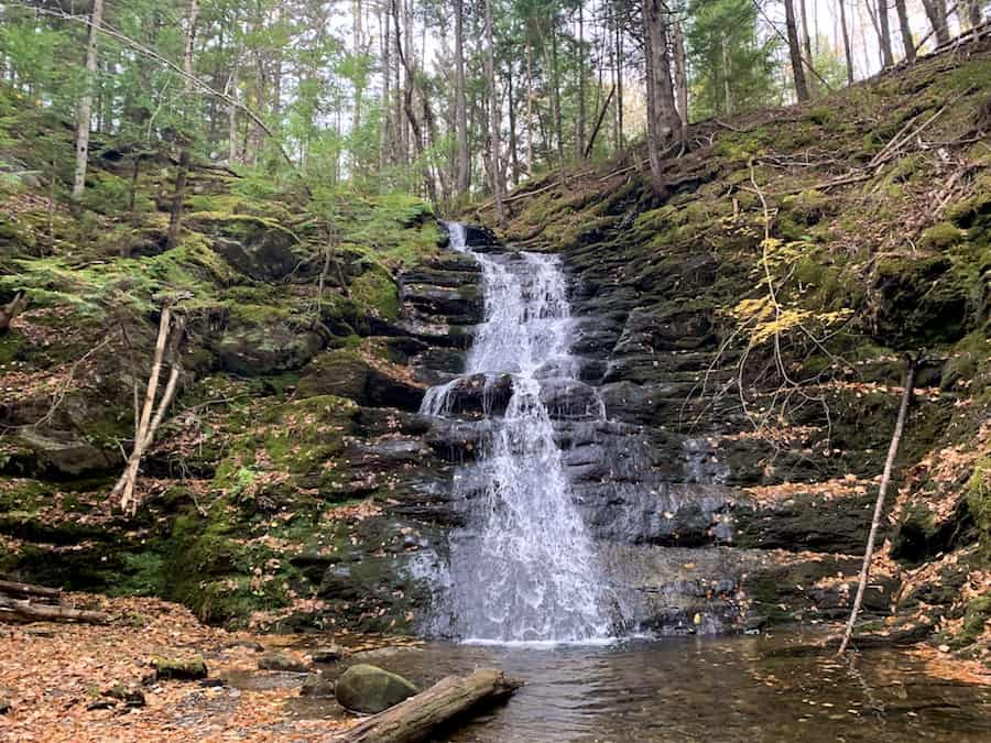 MacInnis Brook Falls waterfall. 