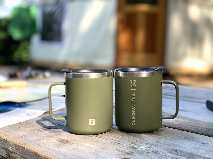 Camping mugs from Decathlon