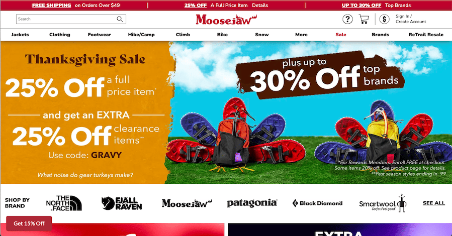 Best Places To Buy Discounted Outdoor Gear: Moosejaw