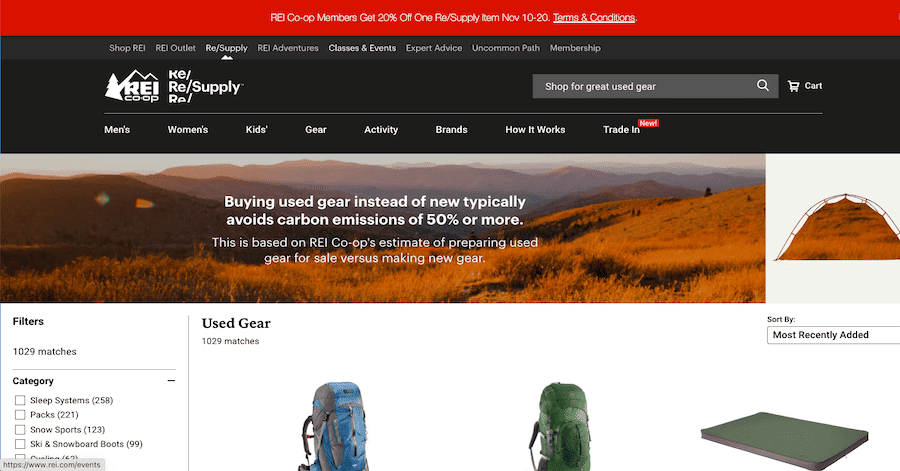 Best Places To Buy Discounted Outdoor Gear: REI Used Gear