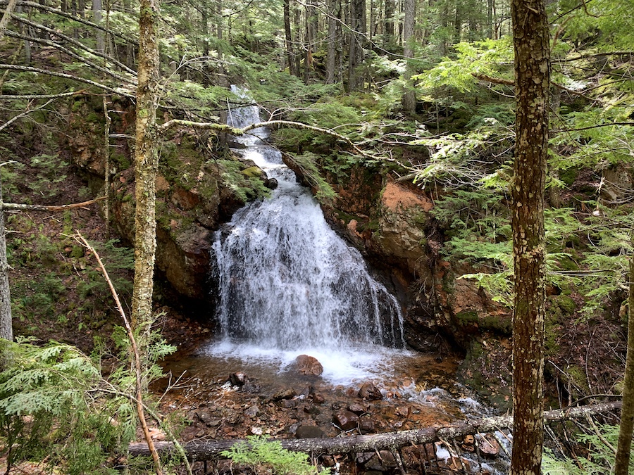 Final waterfall on the Horse Pasture Brook Falls trail. 